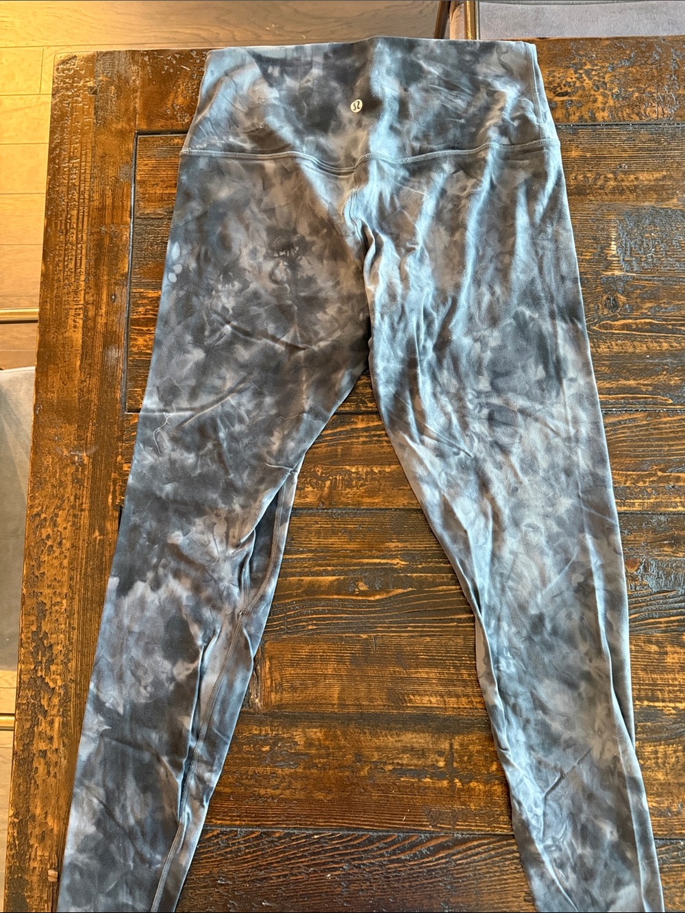 lululemon athletica Black & Gray Camo Leggings